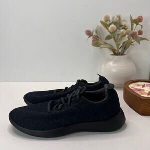 Allbirds Wool Runner Lace-up Sneakers Black Athletic Low Top Women 7